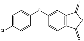 5-(4-Chlorophenoxy)isobenzofuran-1,3-dione Struktur