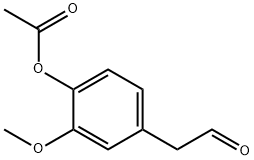 2-Methoxy-4-(2-oxoethyl)phenyl acetate Struktur