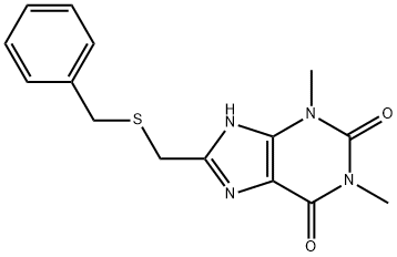 Theophylline, 8-[(benzylthio)methyl] Struktur