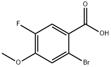 2-Bromo-5-fluoro-4-methoxybenzoic acid Struktur