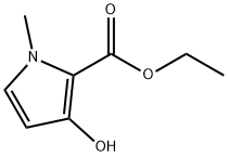 3-hydroxy-1-methyl-pyrrole-2-carboxylic acid ethyl ester Struktur