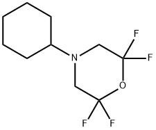 4-cyclohexyl-2,2,6,6-tetrafluoromorpholine Struktur