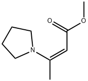 (Z)-methyl 3-(pyrrolidin-1-yl)but-2-enoate Struktur