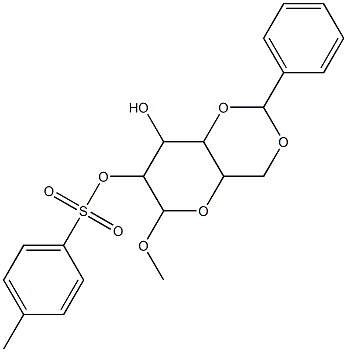 4-methoxy-3-(4-methylphenyl)sulfonyloxy-9-phenyl-5,8,10-trioxabicyclo[4.4.0]decan-2-ol
 Struktur