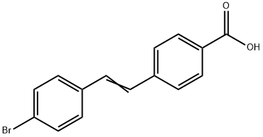 4-[2-(4-Bromophenyl)ethenyl]benzoic acid Struktur