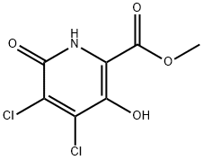 Methyl 4,5-dichloro-3-hydroxy-6-oxo-1,6-dihydropyridine-2-carboxylate Struktur