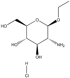 Ethyl 2-amino-2-deoxy-beta-D-glucopyranoside hydrochloride Struktur