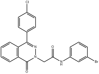 N-(3-bromophenyl)-2-[4-(4-chlorophenyl)-1-oxophthalazin-2(1H)-yl]acetamide Struktur