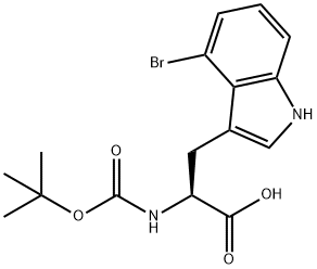 Tryptophan, 4-bromo-N-[(1,1-dimethylethoxy)carbonyl]-