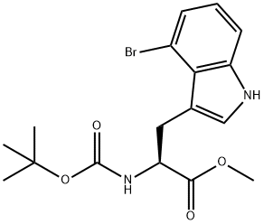 L-Tryptophan, 4-bromo-N-[(1,1-dimethylethoxy)carbonyl]-, methyl ester