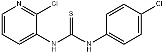 1-(4-Chlorophenyl)-3-(2-chloropyridin-3-yl)thiourea Struktur