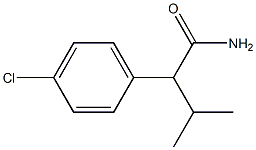 2-(4-Chlorophenyl)-3-methylbutanamide Struktur