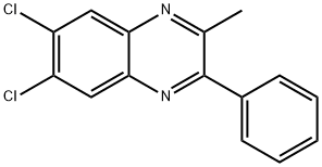 6,7-Dichloro-2-methyl-3-phenylquinoxaline Struktur