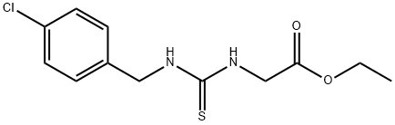 ethyl 2-(3-(4-chlorobenzyl)thioureido)acetate Struktur