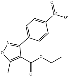 ethyl 5-methyl-3-(4-nitrophenyl)isoxazole-4-carboxylate Struktur