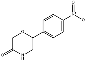 6-(4-Nitro-phenyl)-morpholin-3-one Struktur