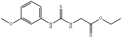 ethyl 2-(3-(3-methoxyphenyl)thioureido)acetate Struktur