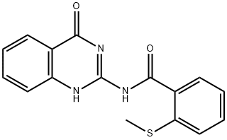 N-(4-hydroxyquinazolin-2-yl)-2-(methylsulfanyl)benzamide Struktur