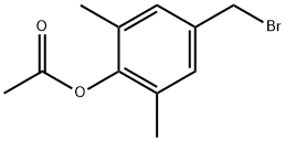 4-(Bromomethyl)-2,6-dimethylphenyl acetate Struktur