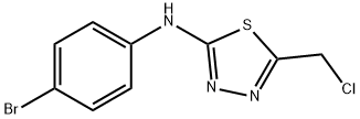 N-(4-Bromophenyl)-5-(chloromethyl)-1,3,4-thiadiazol-2-amine Struktur