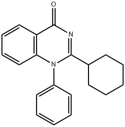 2-Cyclohexyl-1-phenylquinazolin-4(1H)-one Struktur