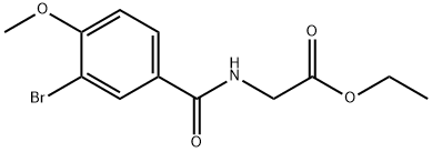 ethyl N-(3-bromo-4-methoxybenzoyl)glycinate Struktur