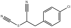 3-(4-Chloro-phenyl)-2-thiocyanato-propionitrile Struktur