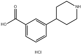 Benzoic acid, 3-(4-piperidinyl)-, hydrochloride