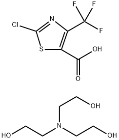 Tris(2-hydroxyethyl)ammonium 2-chloro-4-(trifluoromethyl)thiazole-5-carboxylate Struktur