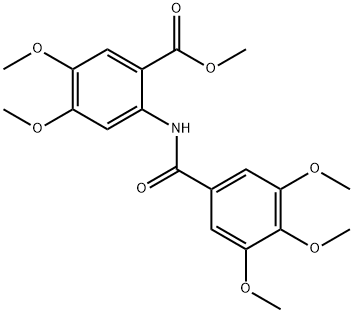 methyl 4,5-dimethoxy-2-(3,4,5-trimethoxybenzamido)benzoate Struktur