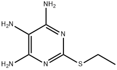 2-ethylsulfanylpyrimidine-4,5,6-triamine Struktur