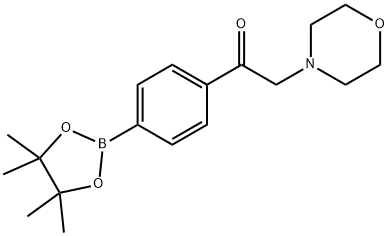 2-(Morpholin-4-yl)-1-[4-(tetramethyl-1,3,2-dioxaborolan-2-yl)phenyl]ethan-1-one Struktur