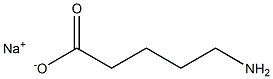 Sodium 5-aminopentanoate Struktur