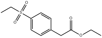 ethyl 2-(4-(ethylsulfonyl)phenyl)acetate Struktur