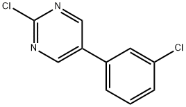 2-chloro-5-(3-chlorophenyl)Pyrimidine Struktur