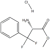 beta,beta-Difluorophenylalanine methyl ester hydrochloride Struktur