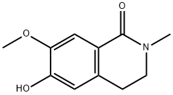 6-Hydroxy-7-methoxy-2-methyl-3,4-dihydroisoquinolin-1(2H)-one Struktur