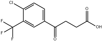 4-(4-Chloro-3-(trifluoromethyl)phenyl)-4-oxobutanoic acid Struktur