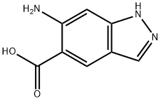 6-amino-1H-indazole-5-carboxylic acid Struktur