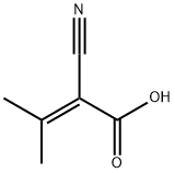 2-Cyano-3-methylbut-2-enoic acid Struktur