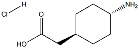 trans-2-(4-Aminocyclohexyl)acetic acid hydrochloride Struktur