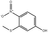 PHENOL, 3-(METHYLTHIO)-4-NITRO-, 771-94-8, 結(jié)構(gòu)式