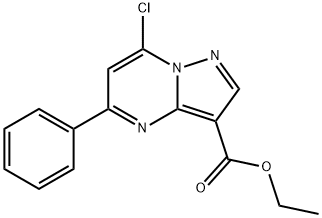 Ethyl 7-chloro-5-phenylpyrazolo[1,5-a]pyrimidine-3-carboxylate Struktur