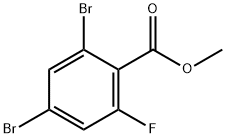 Methyl 2,4-dibromo-6-fluorobenzoate Struktur