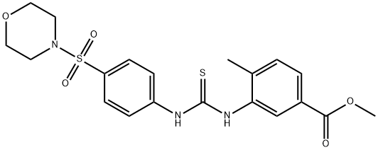 methyl 4-methyl-3-(3-(4-(morpholinosulfonyl)phenyl)thioureido)benzoate Struktur