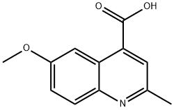 6-Methoxy-2-methyl-quinoline-4-carboxylic acid Struktur