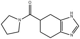 Methanone,1-pyrrolidinyl(4,5,6,7-tetrahydro-1H-benzimidazol-6-yl)- Struktur