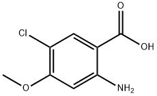 2-Amino-5-chloro-4-methoxy-benzoic acid Struktur