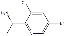 (S)-1-(5-Bromo-3-chloropyridin-2-yl)ethanamine Struktur