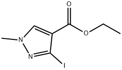 ethyl 3-iodo-1-methyl-1H-pyrazole-4-carboxylate Struktur